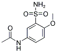 N-(4-甲氧基-3-氨磺酰基苯基)乙酰胺 结构式