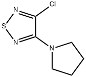 3-氯-4-(吡咯烷-1-基)-1,2,5-噻二唑 结构式