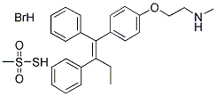 N-DESMETHYLTAMOXIFEN METHANETHIOSULFONATE HYDROBROMIDE 结构式