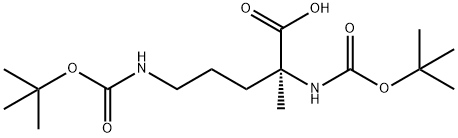 DI-BOC-ALPHA-METHYL-DL-ORNITHINE 结构式