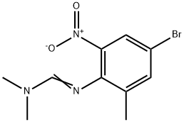 N'-(4-BROMO-2-METHYL-6-NITROPHENYL)-N,N-DIMETHYLIMINOFORMAMIDE 结构式