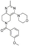 (3-METHOXY-PHENYL)-(2-METHYL-4-MORPHOLIN-4-YL-7,8-DIHYDRO-5H-PYRIDO[4,3-D]PYRIMIDIN-6-YL)-METHANONE 结构式