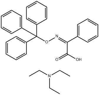 Triethylammoniumphenyl-(Z)-trityloxyiminoacetate