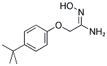 2-[4-(TERT-BUTYL)PHENOXY]-N'-HYDROXYETHANIMIDAMIDE 结构式