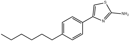 4-(4-己烷基苯基)噻唑-2(3H)-亚胺 结构式