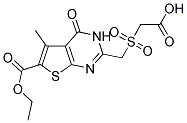 (([6-(ETHOXYCARBONYL)-5-METHYL-4-OXO-3,4-DIHYDROTHIENO[2,3-D]PYRIMIDIN-2-YL]METHYL)SULFONYL)ACETIC ACID 结构式