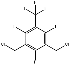 3,5-BIS(CHLOROMETHYL)-2,4,6-TRIFLUOROBENZOTRIFLUORIDE 结构式