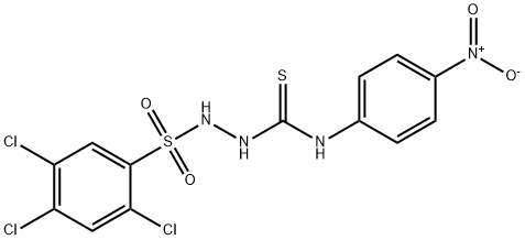 4-(4-NITROPHENYL)-1-((2,4,5-TRICHLOROPHENYL)SULFONYL)THIOSEMICARBAZIDE 结构式