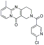 2-[(6-Chloropyridin-3-yl)carbonyl]-6-methyl-1,2,3,4-tetrahydro-11H-dipyrido[1,2-a:4',3'-d]pyrimidin-11-one 结构式