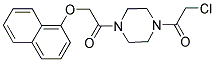 1-(CHLOROACETYL)-4-[(1-NAPHTHYLOXY)ACETYL]PIPERAZINE 结构式