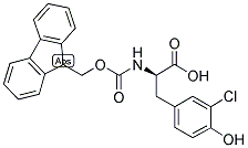 FMOC-3-CHLORO-D-TYR-OH 结构式