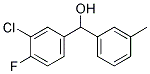 (3-氯-4-氟苯基)(间甲苯基)甲醇 结构式