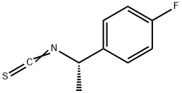 (S)-(+)-1-(4-氟苯基)异硫氰酸乙酯 结构式