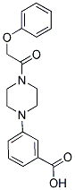 3-[4-(PHENOXYACETYL)PIPERAZIN-1-YL]BENZOIC ACID 结构式