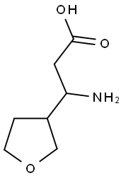 3-AMINO-3-(TETRAHYDRO-FURAN-3-YL)-PROPIONIC ACID 结构式