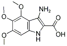 3-AMINO-4,5,6-TRIMETHOXY-1H-INDOLE-2-CARBOXYLIC ACID 结构式