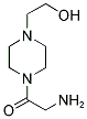 2-[4-(AMINOACETYL)PIPERAZIN-1-YL]ETHANOL 结构式