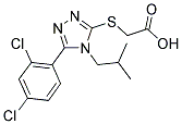 [[5-(2,4-DICHLOROPHENYL)-4-ISOBUTYL-4H-1,2,4-TRIAZOL-3-YL]THIO]ACETIC ACID 结构式