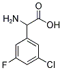 2-氨基-2-(3-氯-5-氟苯基)乙酸 结构式