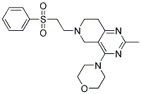 2-METHYL-4-MORPHOLIN-4-YL-6-[2-(PHENYLSULFONYL)ETHYL]-5,6,7,8-TETRAHYDROPYRIDO[4,3-D]PYRIMIDINE 结构式