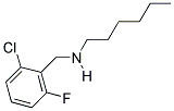 N-(2-CHLORO-6-FLUOROBENZYL)-N-HEXYLAMINE 结构式