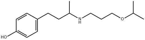 4-[3-(3-ISOPROPOXY-PROPYLAMINO)-BUTYL]-PHENOL 结构式