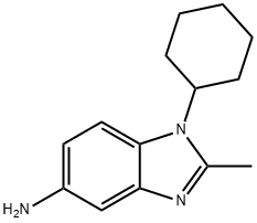 1-环己基-2-甲基-1H-苯并[D]咪唑-5-胺 结构式