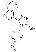 5-(1H-INDOL-3-YL)-4-(4-METHOXYPHENYL)-4H-1,2,4-TRIAZOLE-3-THIOL 结构式