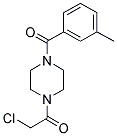 1-(CHLOROACETYL)-4-(3-METHYLBENZOYL)PIPERAZINE 结构式