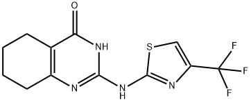 2-([4-(TRIFLUOROMETHYL)-1,3-THIAZOL-2-YL]AMINO)-5,6,7,8-TETRAHYDRO-4(3H)-QUINAZOLINONE