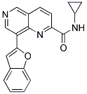 8-(1-BENZOFURAN-2-YL)-N-CYCLOPROPYL-1,6-NAPHTHYRIDINE-2-CARBOXAMIDE 结构式