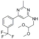 N-(2,2-DIMETHOXYETHYL)-2-METHYL-6-[3-(TRIFLUOROMETHYL)PHENYL]PYRIMIDIN-4-AMINE 结构式