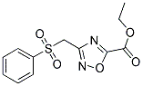3-(苯磺酰基甲基)-1,2,4-恶二唑-5-羧酸乙酯 结构式
