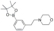 4-[2-[3-(4,4,5,5-TETRAMETHYL-[1,3,2]DIOXABOROLAN-2-YL)-PHENYL]-ETHYL]-MORPHOLINE 结构式