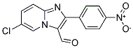 6-CHLORO-2-(4-NITRO-PHENYL)-IMIDAZO[1,2-A]PYRIDINE-3-CARBALDEHYDE 结构式