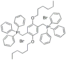 1,4-BIS(HEXYLOXY)-2,5-XYLENEBIS(TRIPHENYLPHOSPHONIUM BROMIDE) 结构式
