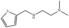 二甲基-[2-(2-噻吩甲基氨基)乙基]胺 结构式