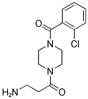 3-AMINO-1-[4-(2-CHLORO-BENZOYL)-PIPERAZIN-1-YL]-PROPAN-1-ONE 结构式