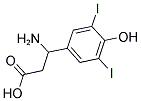 3-AMINO-3-(3,5-DIIODO-4-HYDROXY-PHENYL)-PROPIONIC ACID 结构式