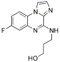 3-[(7-FLUOROIMIDAZO[1,2-A]QUINOXALIN-4-YL)AMINO]PROPAN-1-OL 结构式