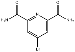 4-溴吡啶-2,6-二碳酰胺 结构式