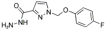 1-(4-Fluoro-phenoxymethyl)-1 H-pyrazole-3-carboxylic acid hydrazide 结构式