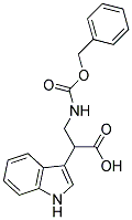 3-BENZYLOXYCARBONYLAMINO-2-(1H-INDOL-3-YL)-PROPIONIC ACID 结构式