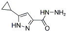 5-CYCLOPROPYL-1 H-PYRAZOLE-3-CARBOXYLIC ACID HYDRAZIDE 结构式