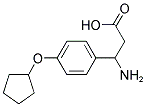3-Amino-3-(4-cyclopentyloxyphenyl)propanoic acid 结构式