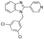 1-(3,5-DICHLORO-BENZYL)-2-PYRIDIN-4-YL-1H-BENZOIMIDAZOLE 结构式