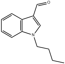 1-丁基-3-吲哚甲醛 结构式