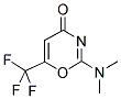 2-DIMETHYLAMINO-6-TRIFLUOROMETHYL[1,3]OXAZIN-4-ONE 结构式