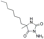 3-AMINO-5-HEPTYL-5-METHYL-IMIDAZOLIDINE-2,4-DIONE 结构式