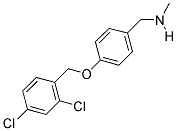 1-(4-((2,4-DICHLOROBENZYL)OXY)PHENYL)-N-METHYLMETHANAMINE 结构式